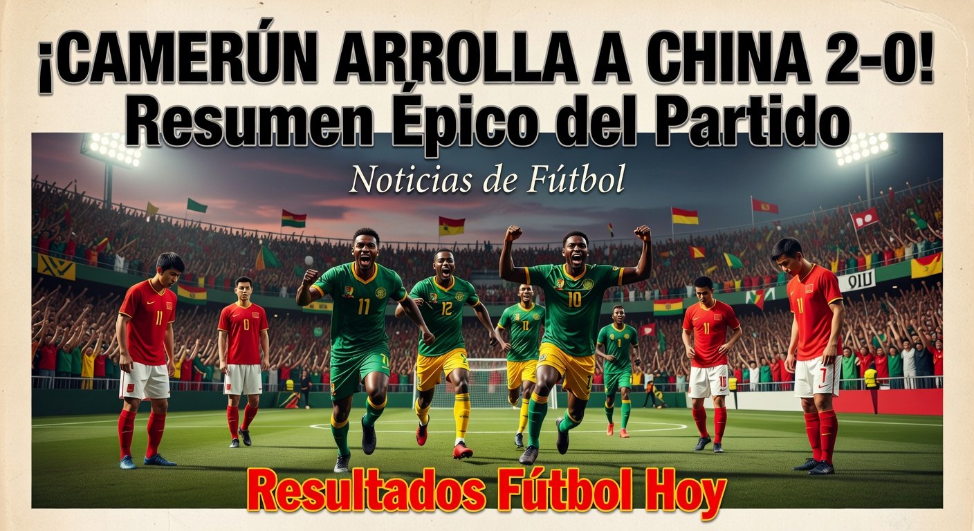 Cameroon 2-0 China (BBC Sport)