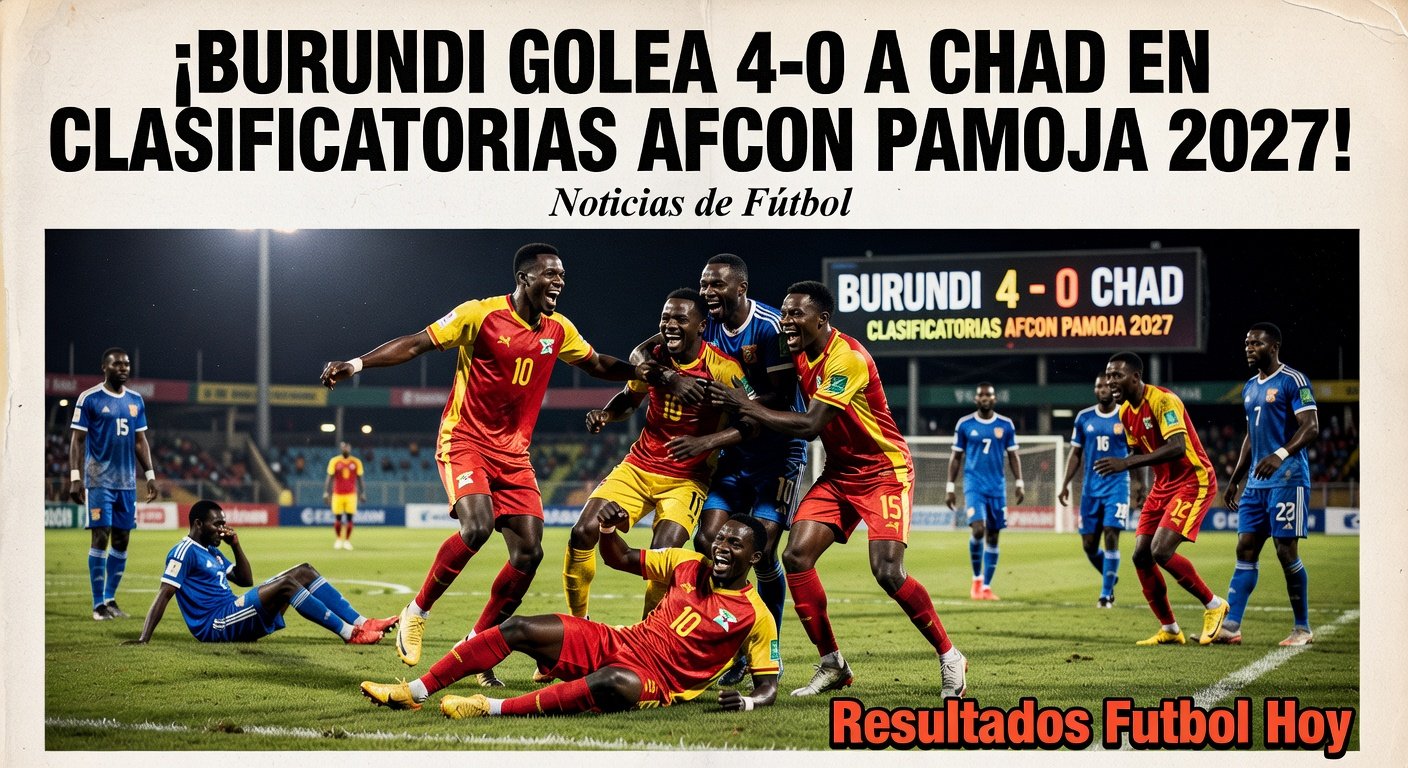Burundi 4-0 Chad aggregate in AFCON Qualifiers