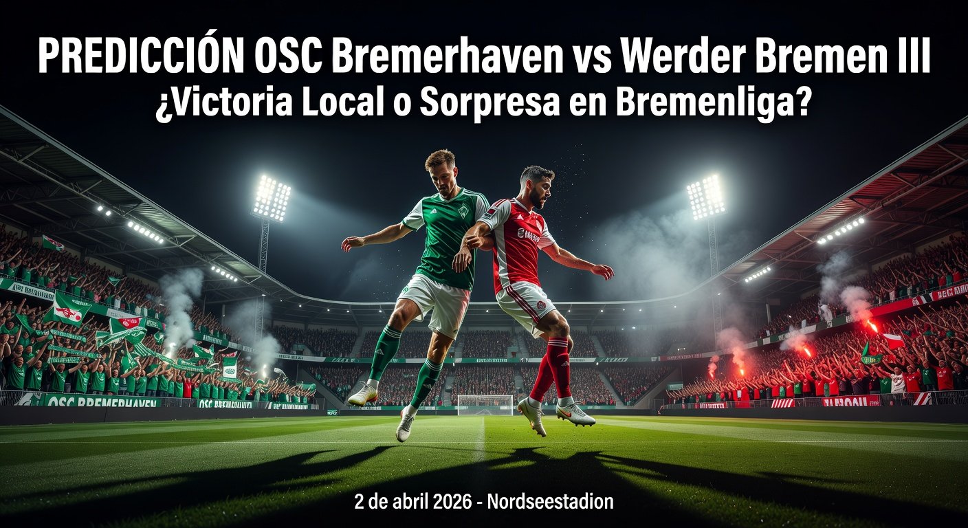 OSC Bremerhaven vs Werder Bremen III Pronóstico / Prediction
