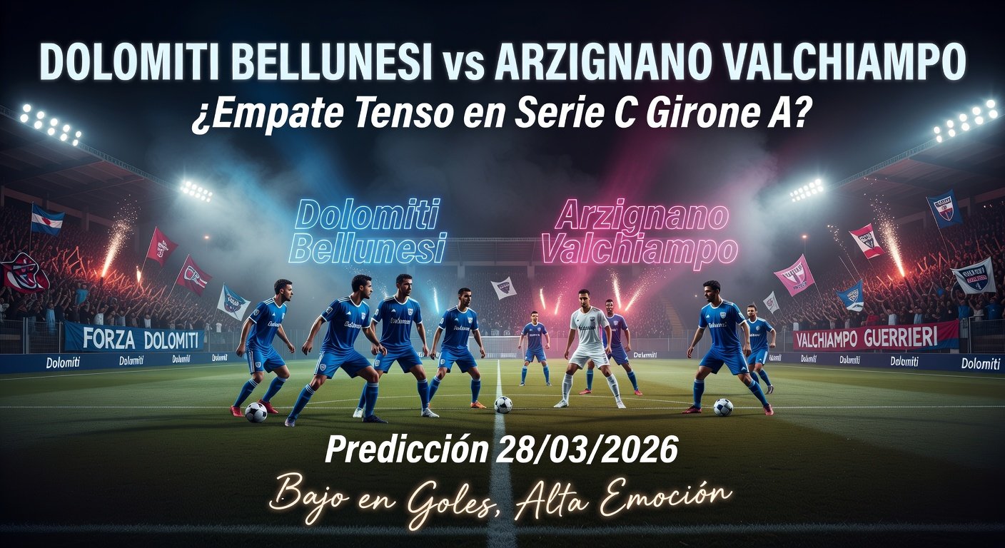Dolomiti Bellunesi vs Arzignano Valchiampo Pronóstico / Prediction