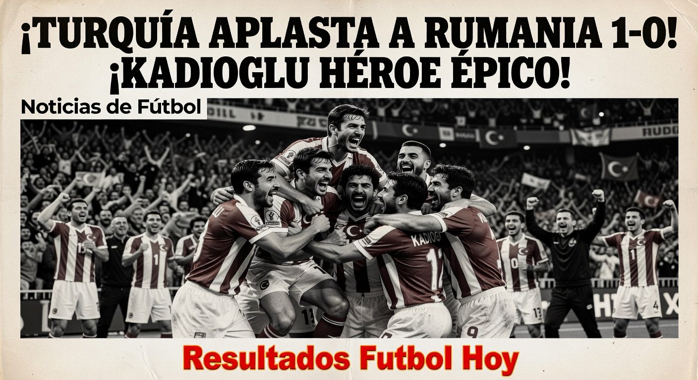 Türkiye 1-0 Romania in 2026 WC Qualifier (ESPN)