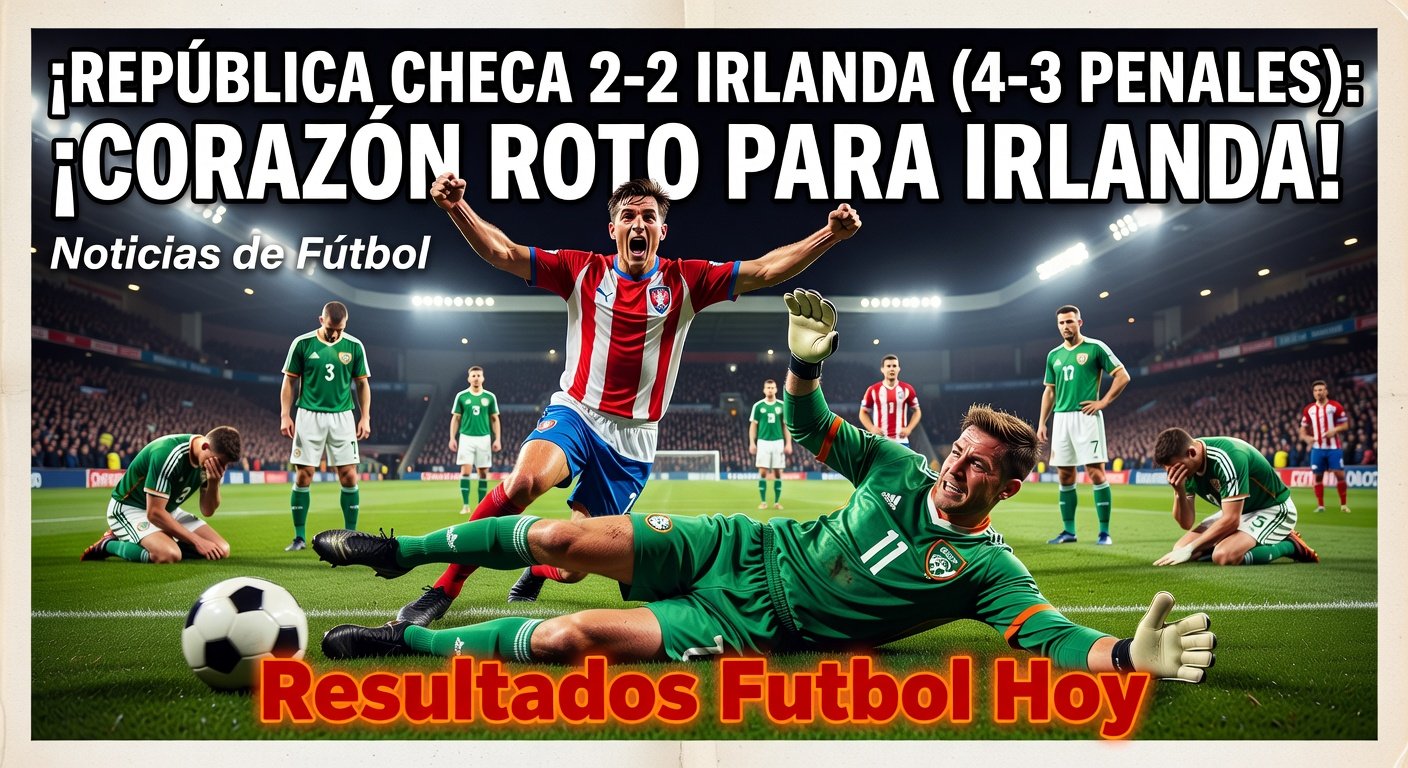 Czech Republic 2-2 Ireland (4-3 Pens) - WCQ Play-off