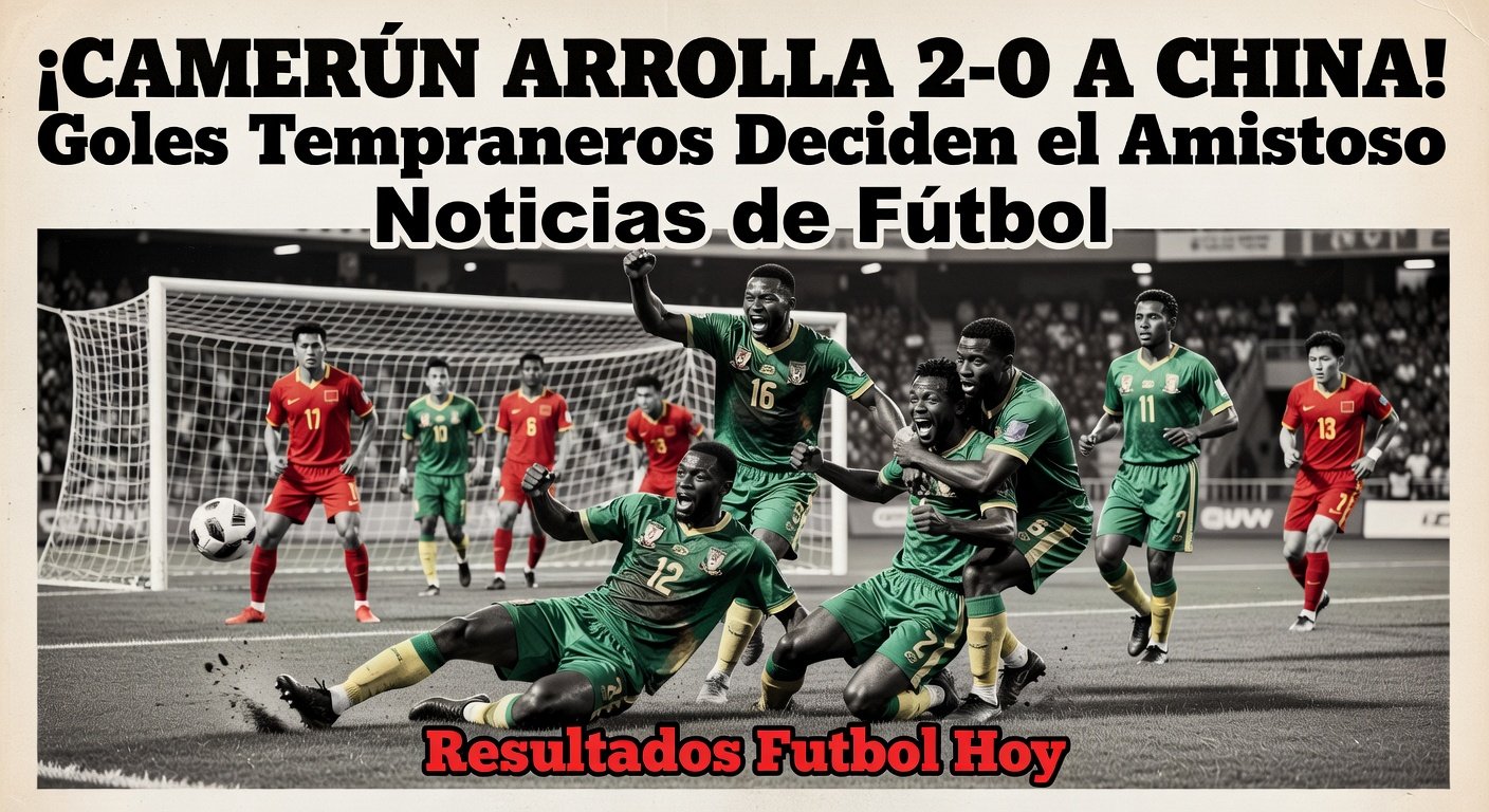 Cameroon 2-0 China in international friendly