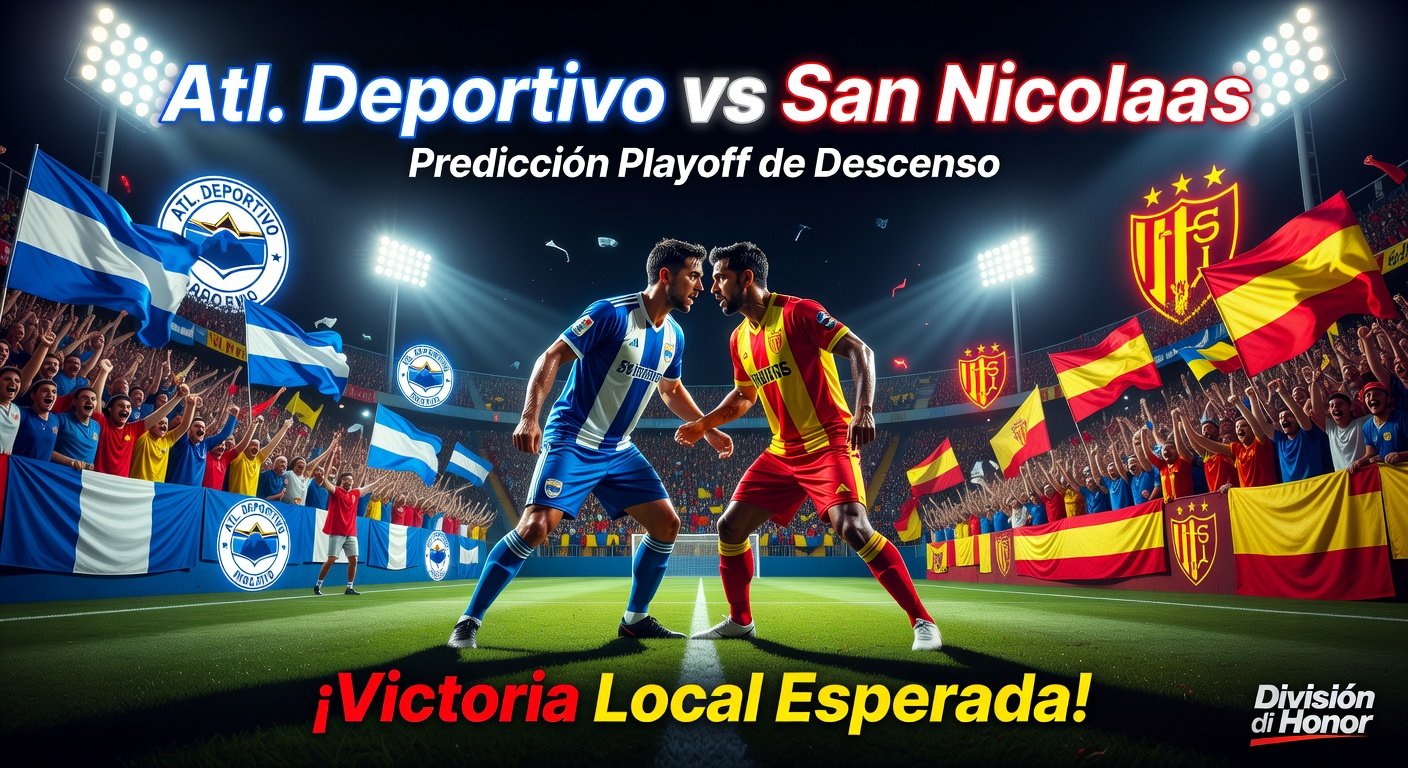 Atl. Deportivo vs San Nicolaas Pronóstico / Prediction