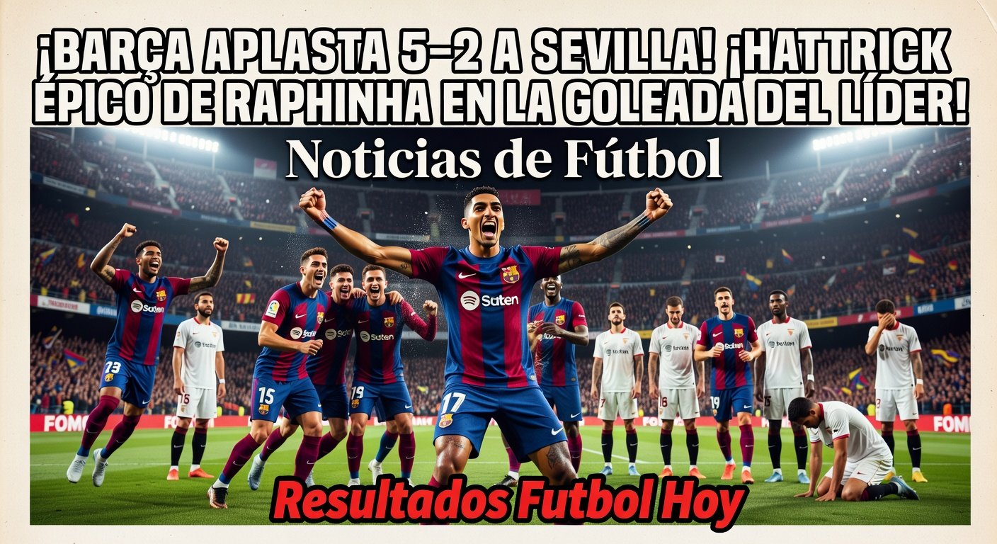 Barcelona 5-0 Sevilla: Raphinha Hat-Trick (BBC Sport)