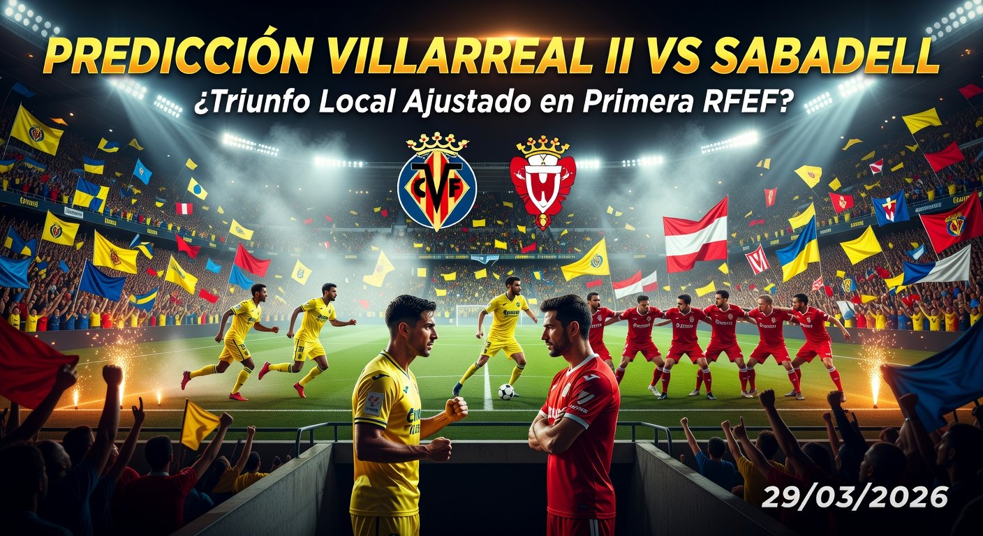 Villarreal II vs Sabadell Pronóstico / Prediction
