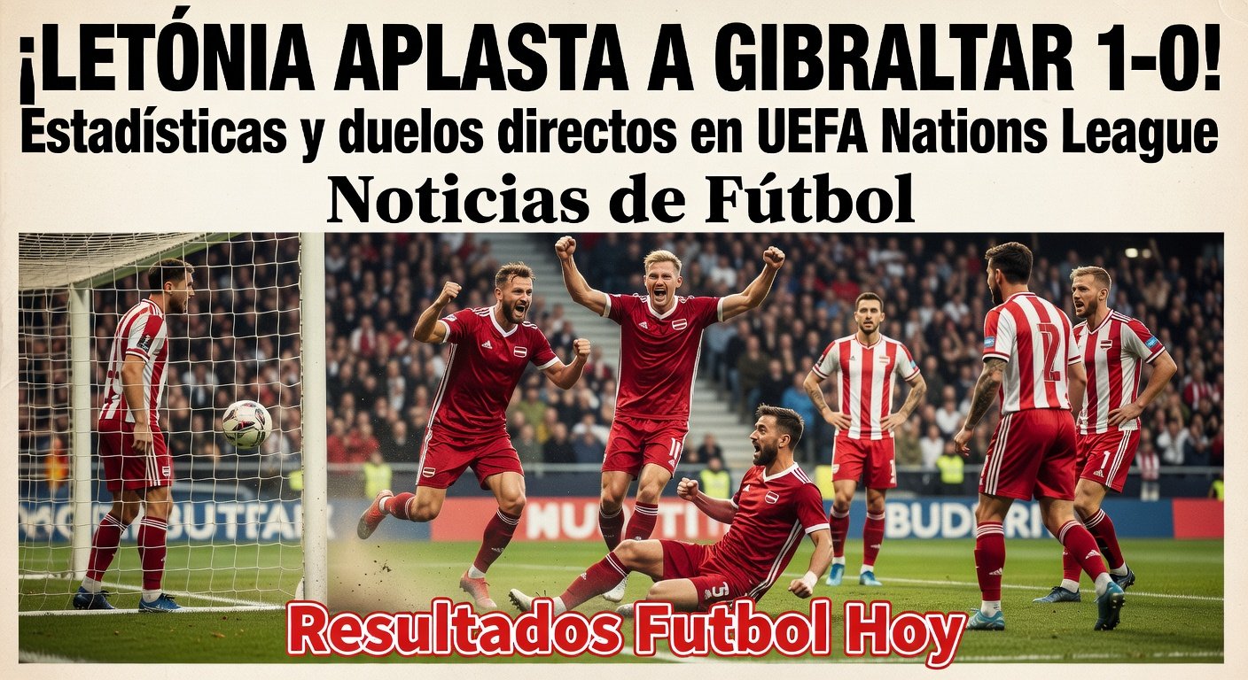 Latvia lead Gibraltar 1-0 aggregate in Nations League Play-off