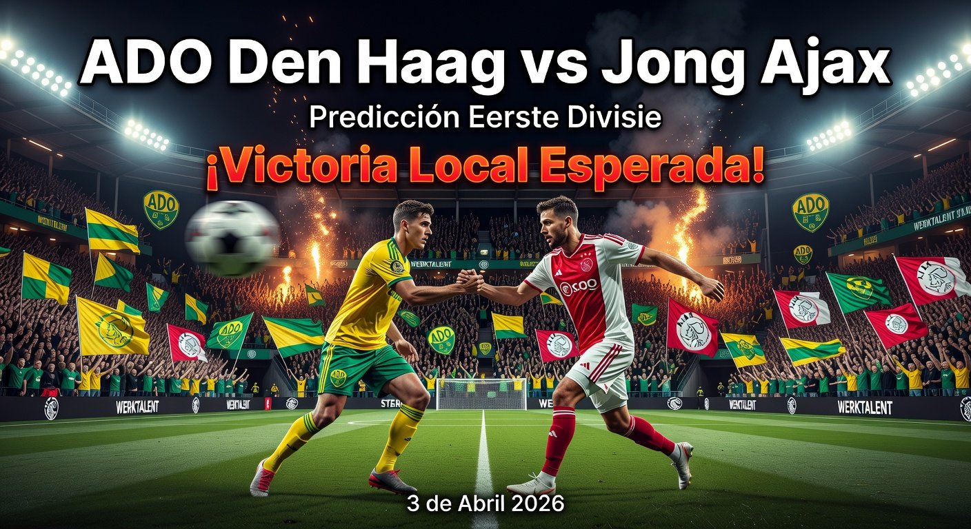 ADO Den Haag vs Jong Ajax Pronóstico / Prediction