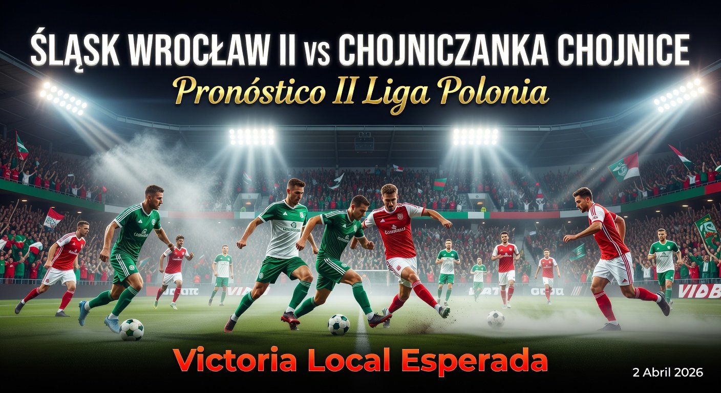Śląsk Wrocław II vs Chojniczanka Chojnice Pronóstico / Prediction