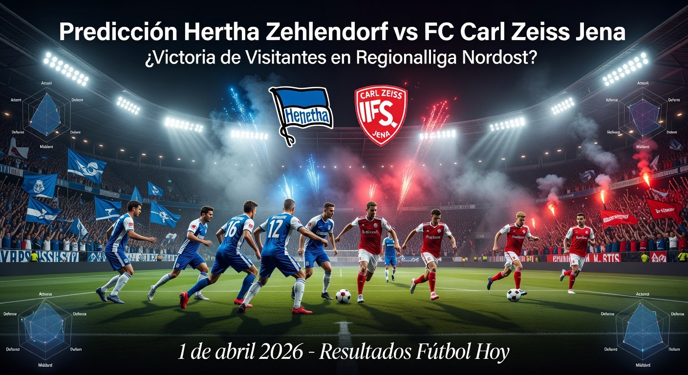 Hertha Zehlendorf vs FC Carl Zeiss Jena Pronóstico / Prediction