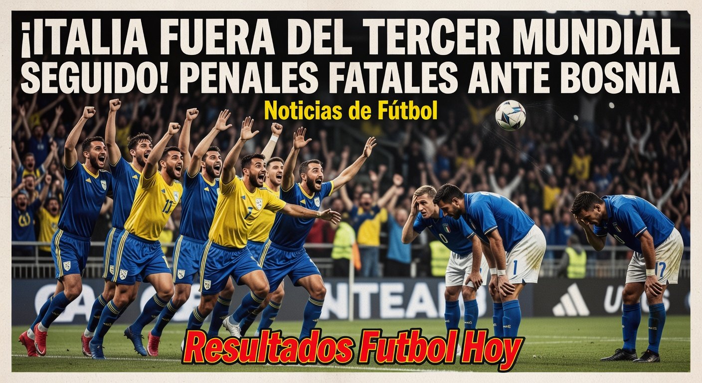 Italy eliminated from 2026 World Cup after penalty shootout loss to Bosnia