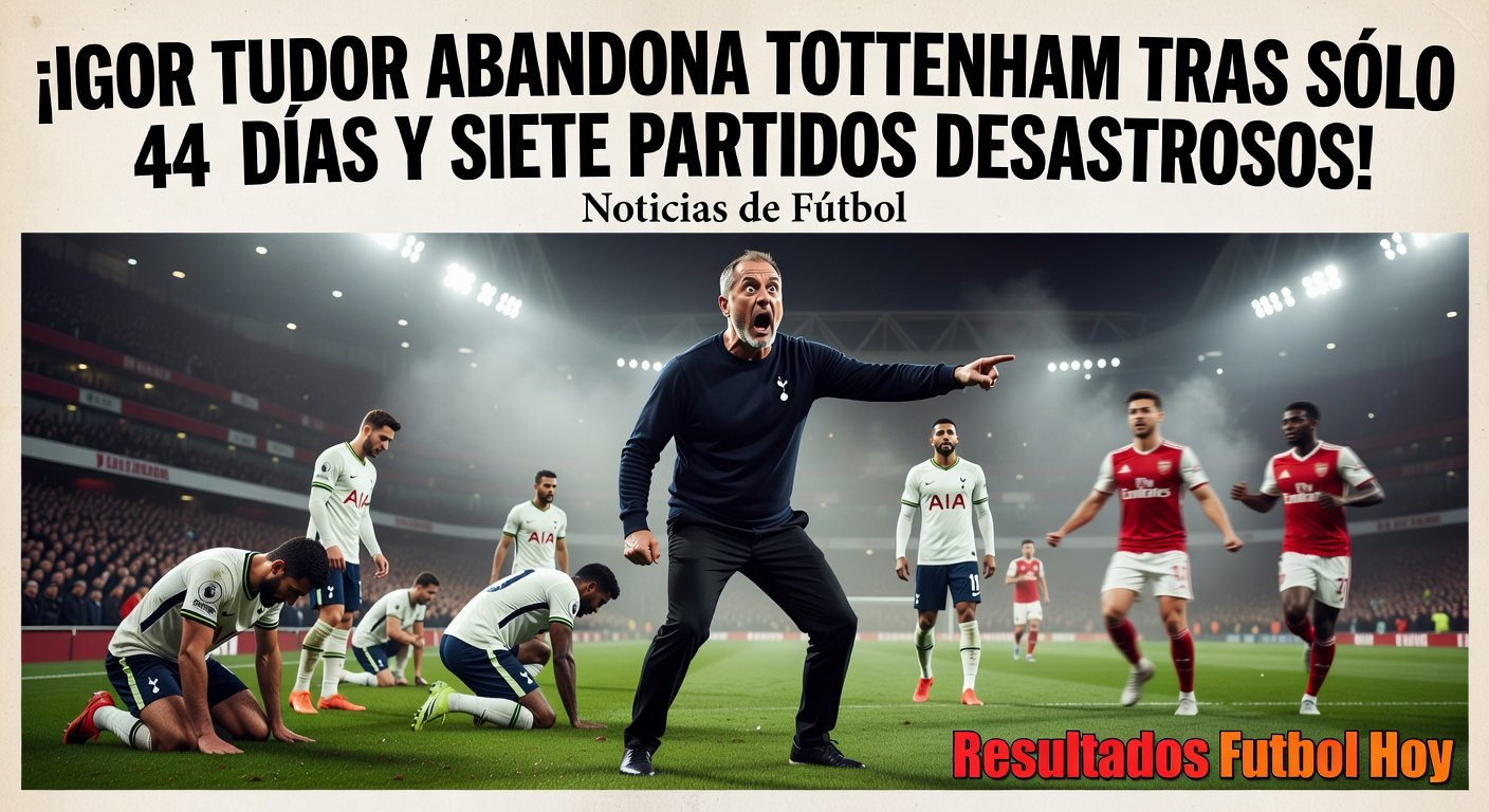 Igor Tudor leaves Tottenham by mutual consent after 44 days