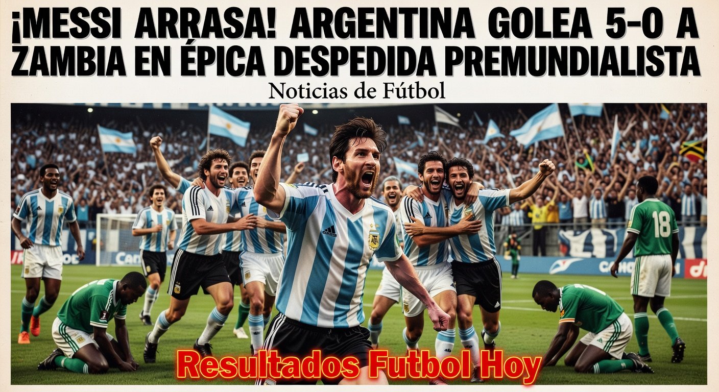 Argentina thrash Zambia 5-0 in friendly