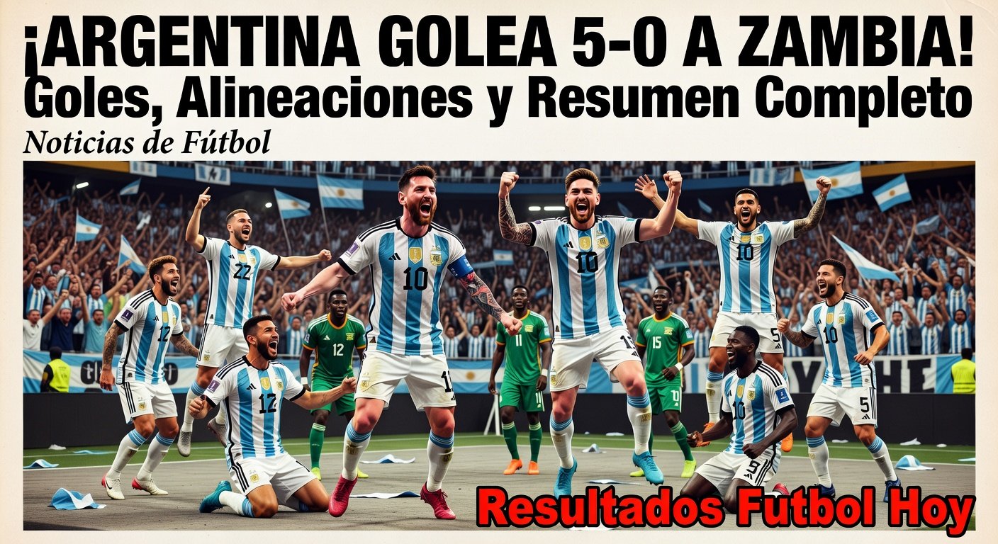 Argentina thrash Zambia 5-0 in friendly (worldfootball.net)